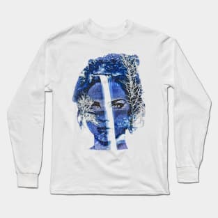 Double Exposure Nature Girl Long Sleeve T-Shirt